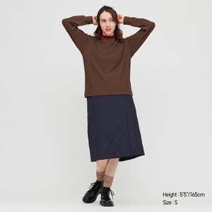 Uniqlo Soft Knit Crew Neck Puff Long Sleeve